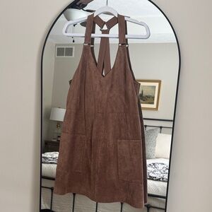 BCBGMaxazria Suede Style Jumper Dress